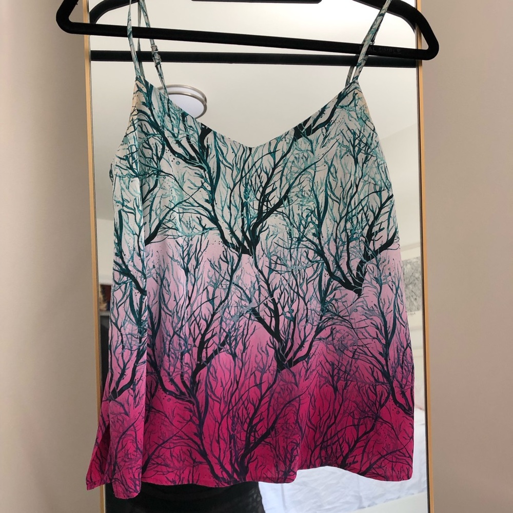 French Connection Sea Fern silk top - Picture 6 of 8